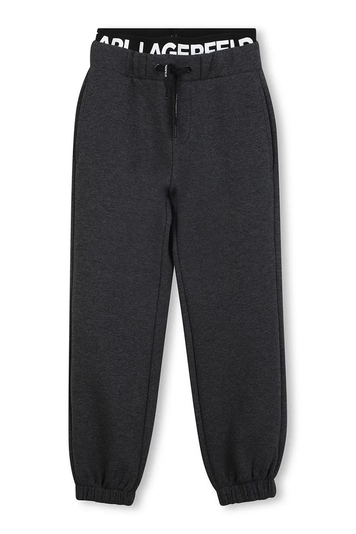 Otroški spodnji del trenirke Karl Lagerfeld Z30630.86.108 siva AW25
