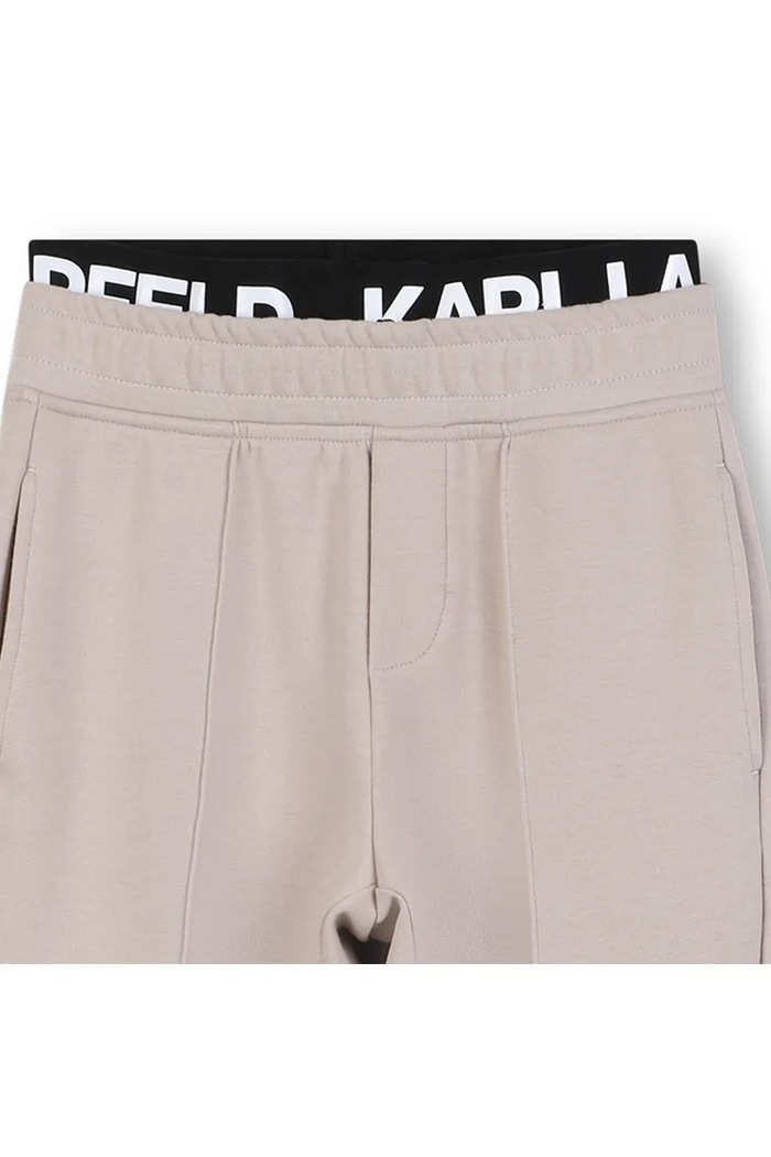 Детски спортен панталон Karl Lagerfeld бежов Z30633.86.108