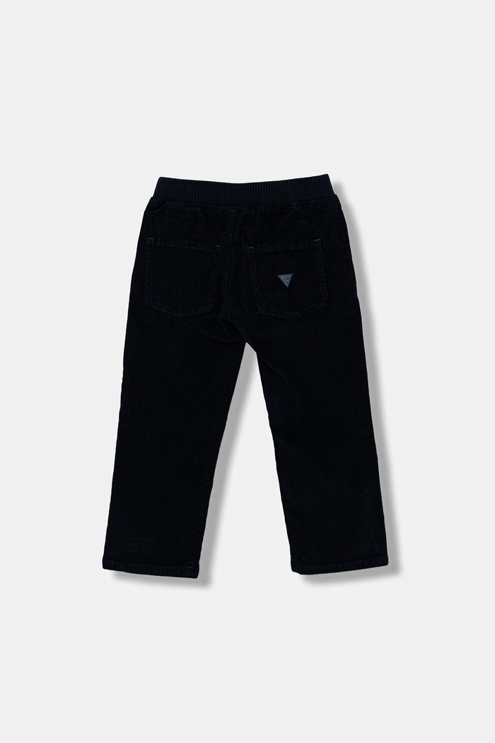 Guess spodnie sztruksowe dziecięce N5BB00.WI250.9BYA granatowy AW25