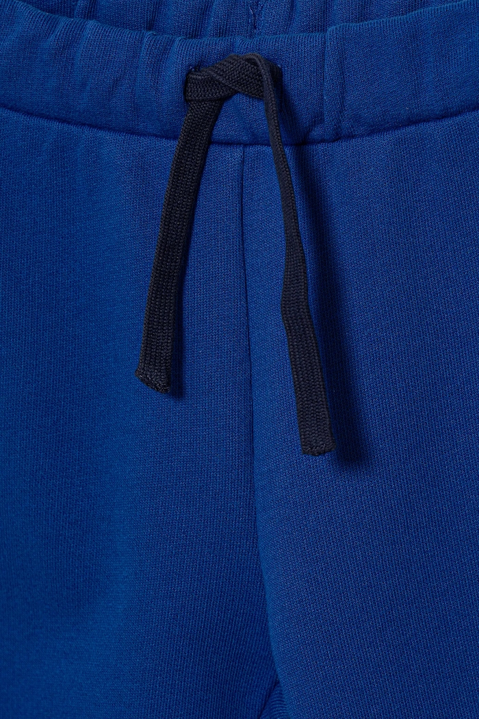Băieți United Colors of Benetton pantaloni de trening din bumbac pentru copii 3J70GF010.P.Reprop.9BYA albastru