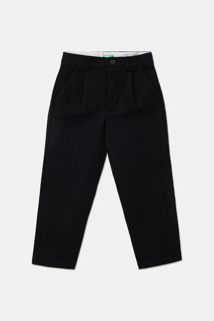 Dětské kalhoty United Colors of Benetton pletenina černá 43ZGCF04W.G.seasonal