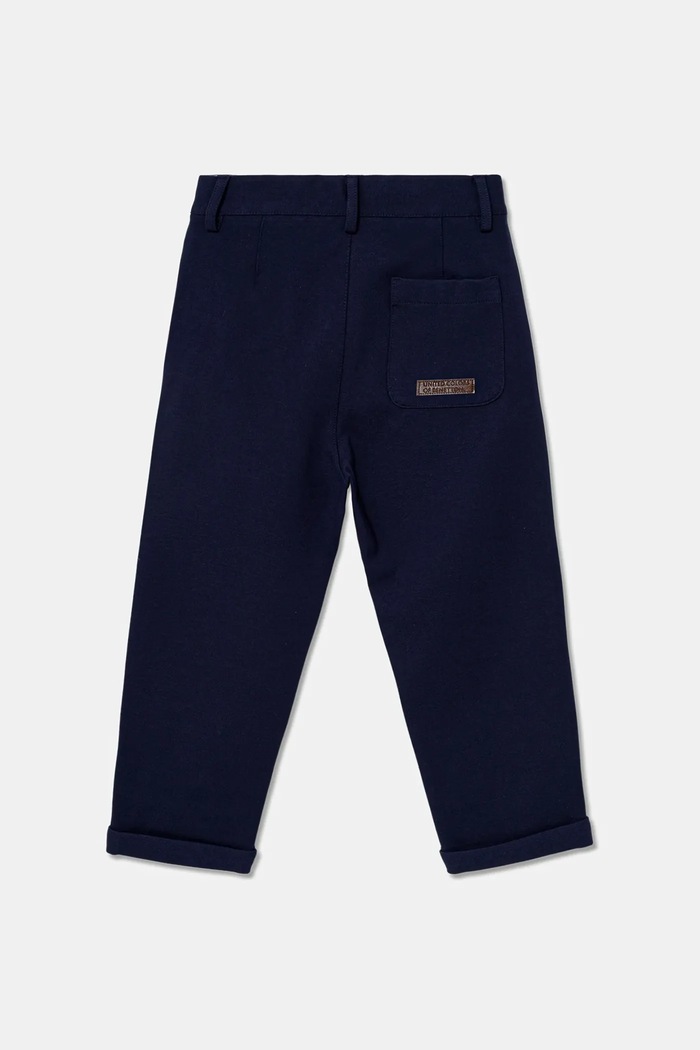Dětské kalhoty United Colors of Benetton 43ZGGF02J.P.seasonal námořnická modř AW25