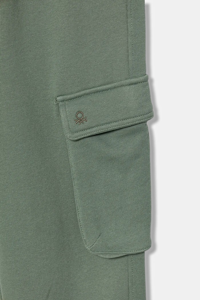 Chłopiec United Colors of Benetton spodnie dresowe bawełniane dziecięce 3J68CF06I.G.seasonal zielony