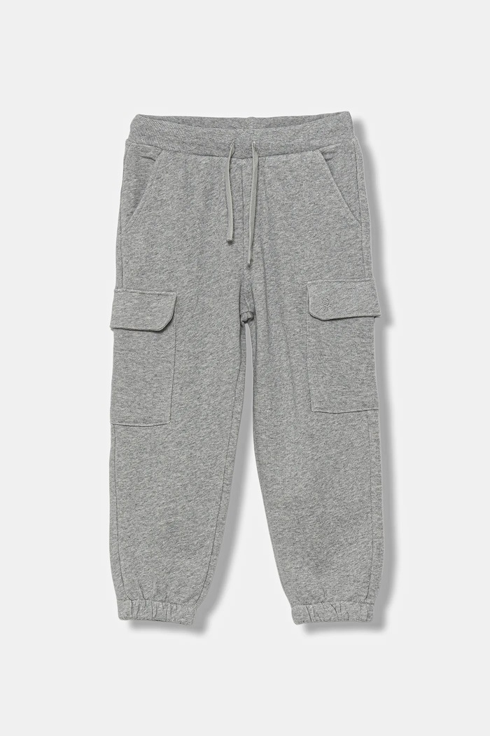 United Colors of Benetton spodnie bawełniane dziecięce bawełna szary 3J68GF045.P.seasonal