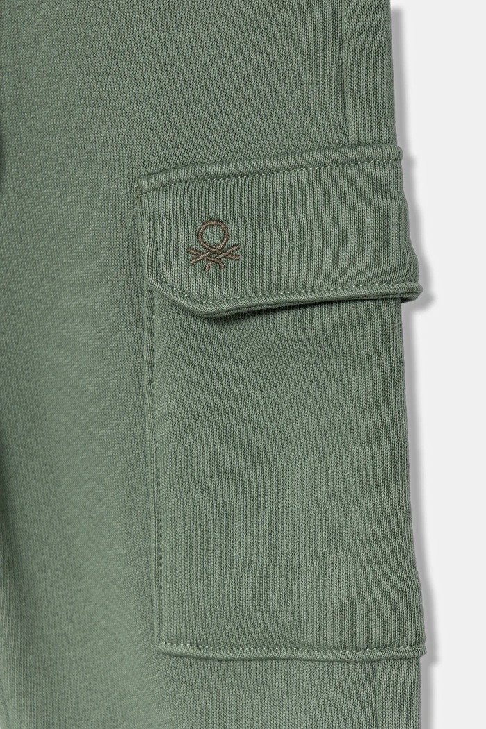 Chłopiec United Colors of Benetton spodnie bawełniane dziecięce 3J68GF045.P.seasonal zielony