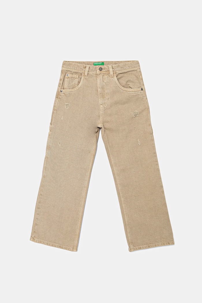 Παιδικά τζιν United Colors of Benetton Planet friendly μπεζ 481SCE04I.G.seasonal