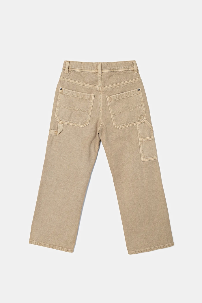 Παιδικά τζιν United Colors of Benetton 481SCE04I.G.seasonal μπεζ AW25