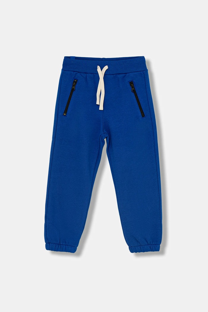 United Colors of Benetton pantaloni de trening pentru copii tricotaj albastru 3J73GF057.P.Seasonal