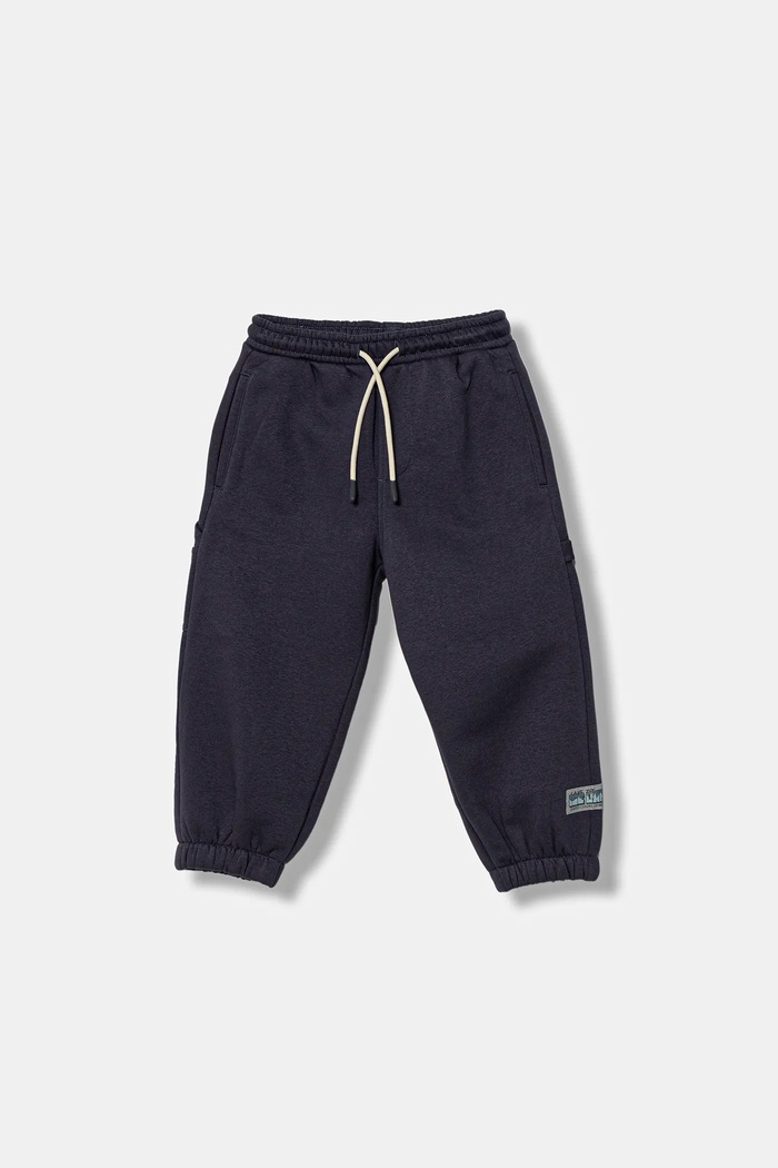 United Colors of Benetton pantaloni de trening pentru copii tricotaj bleumarin 3YBPGF059.P.Seasonal