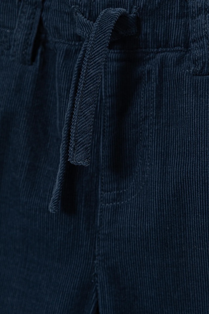 Băieți United Colors of Benetton pantaloni de catifea reiată pentru bebeluși 4O5GAF01B.W.reproposed bleumarin