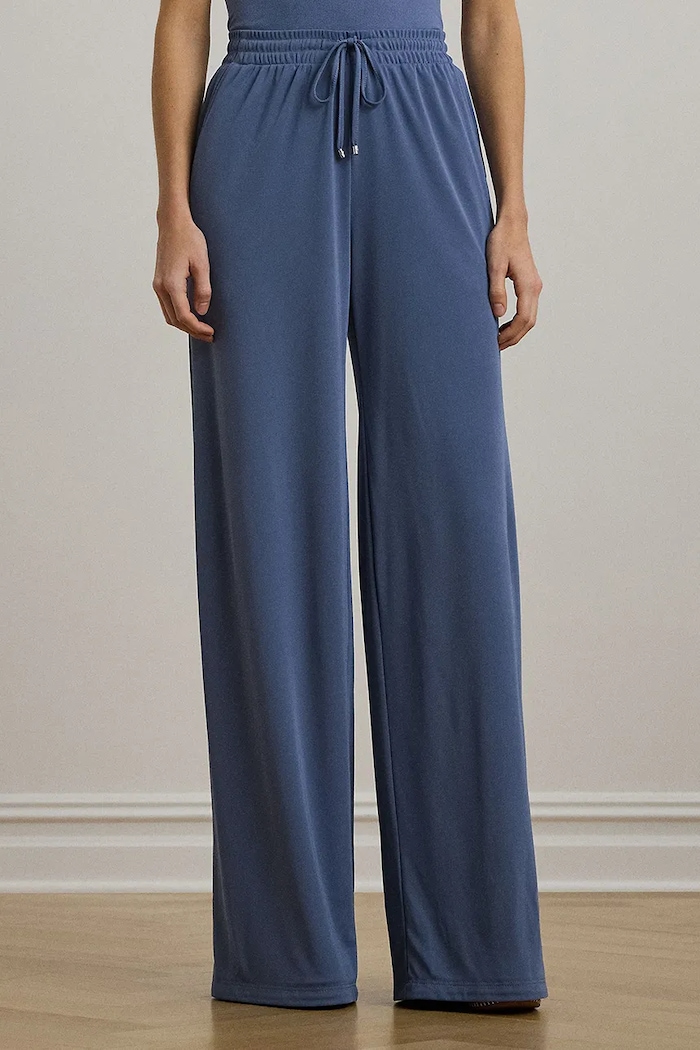 Lauren Ralph Lauren spodnie tkanina niebieski 200971075