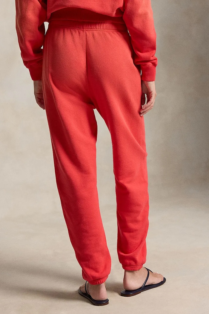 Polo Ralph Lauren teplákové nohavice dámske s bavlnou 211971694 oranžová SS26