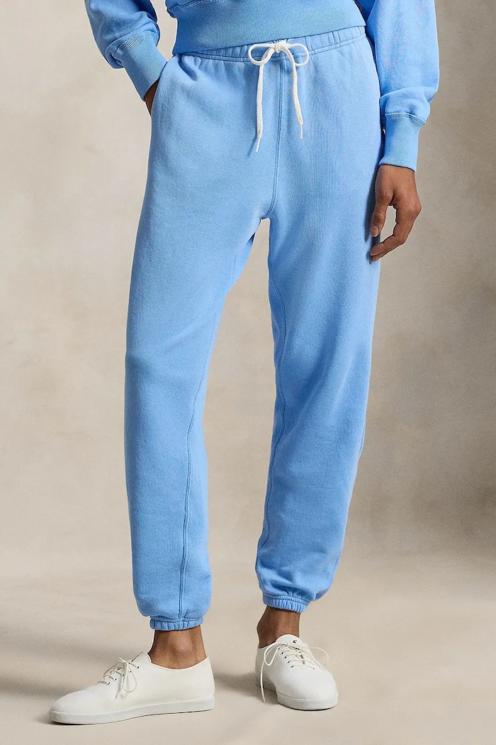 Polo Ralph Lauren pantaloni da tuta in cotone da donna semplice blu 211971694