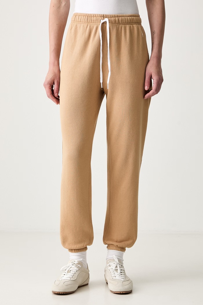 Polo Ralph Lauren donji dio trenirke s pamukom za žene smeđa 211971694