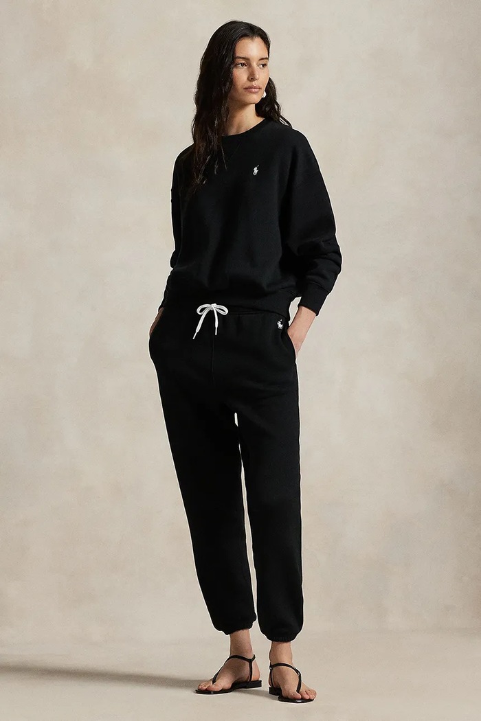 Oblečení Polo Ralph Lauren tepláky dámské 211971700 černá