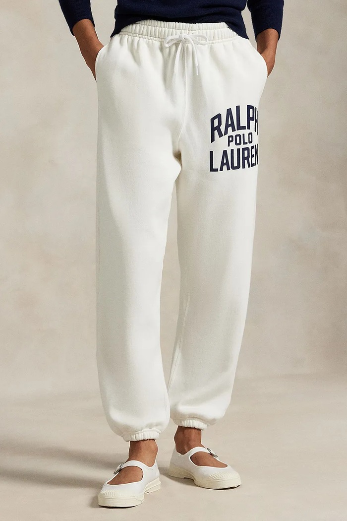 Polo Ralph Lauren pantaloni de trening tricotaj alb 211971758