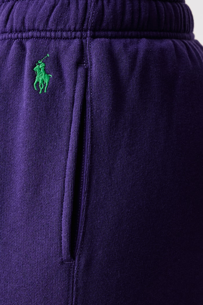 Παντελόνι επίσημο με βαμβάκι γυναικείο Polo Ralph Lauren μωβ 211977959
