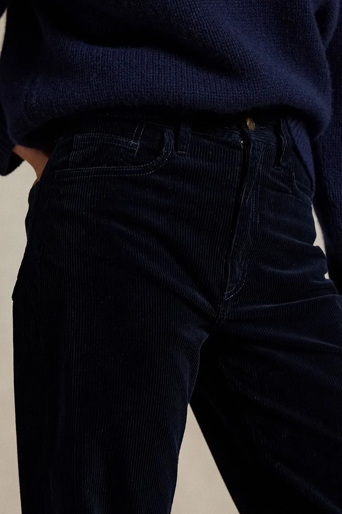 Polo Ralph Lauren pantaloni de catifea cord bleumarin 211A87463