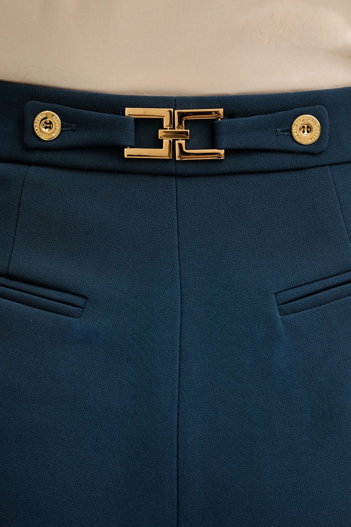 Панталон Elisabetta Franchi тюркоазен PA09956E2