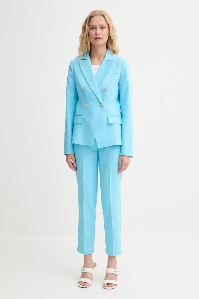 Morgan spodnie slim fit damskie 251.PKY.F niebieski SS25