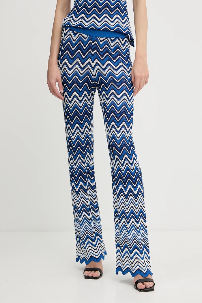 Morgan pantaloni drept albastru PALMY