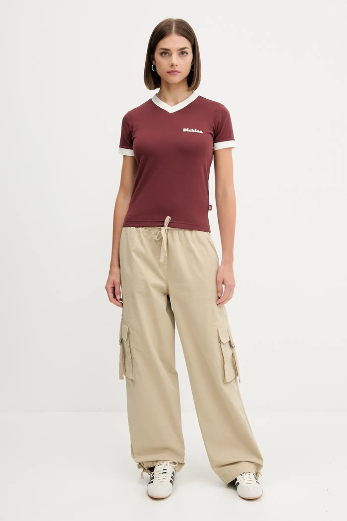 Hlače Tommy Jeans DW0DW20995 bež AW25