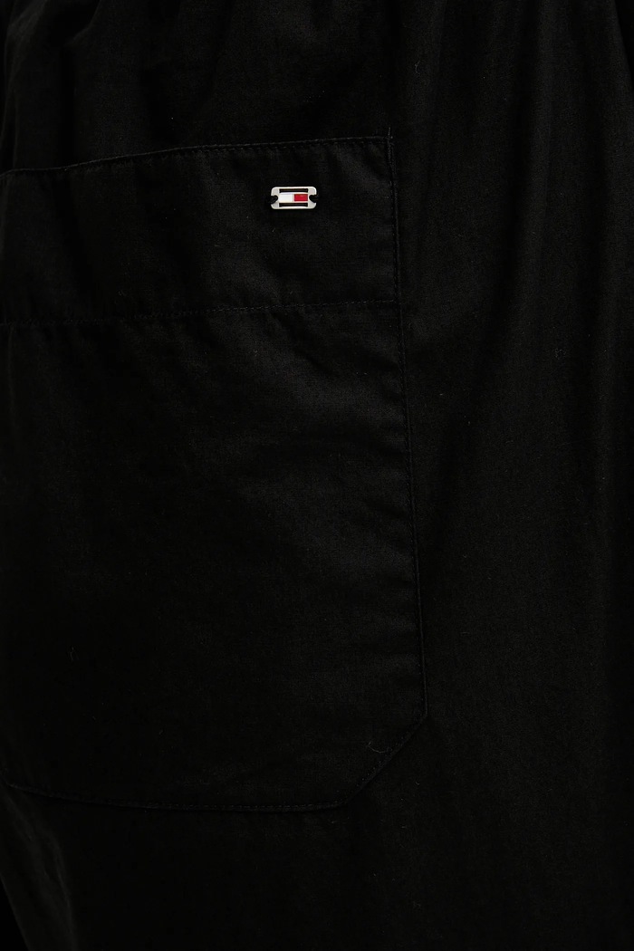 Bavlnené nohavice Tommy Hilfiger čierna WW0WW45891