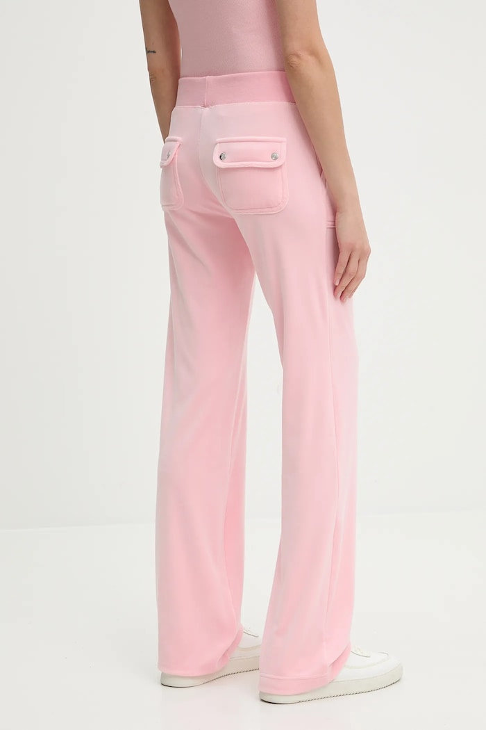 Odzież Juicy Couture spodnie dresowe DEL RAY POCKETED PANT JCAP180 różowy