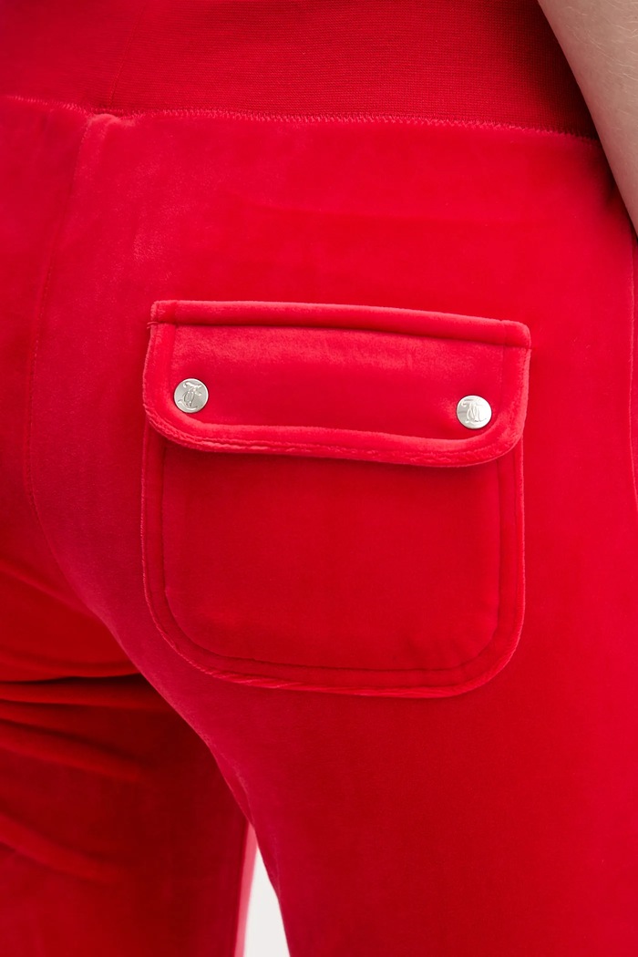 Juicy Couture pantaloni de trening DEL RAY POCKETED PANT rosu JCAP180