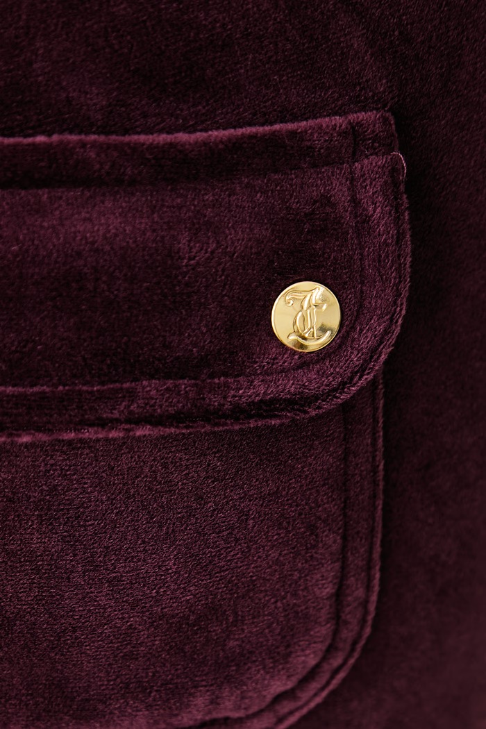 Donji dio trenirke za žene DEL RAY POCKETED PANT Juicy Couture JCAP180G bordo