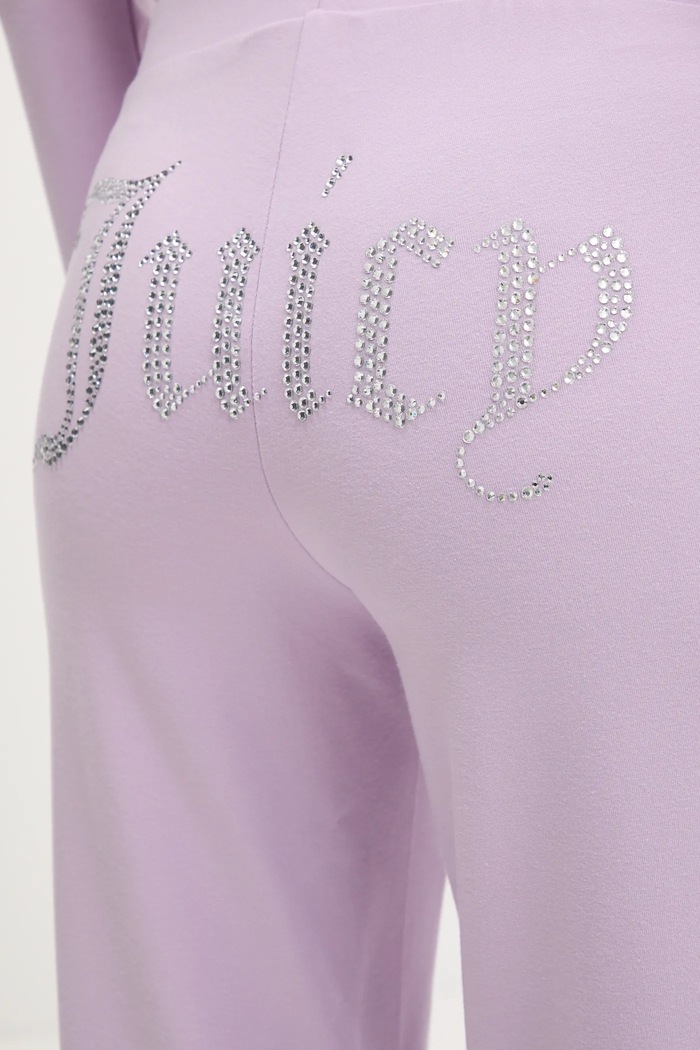 Juicy Couture spodnie dresowe JERSEY APOLLO PANT fioletowy JCWBJ125311