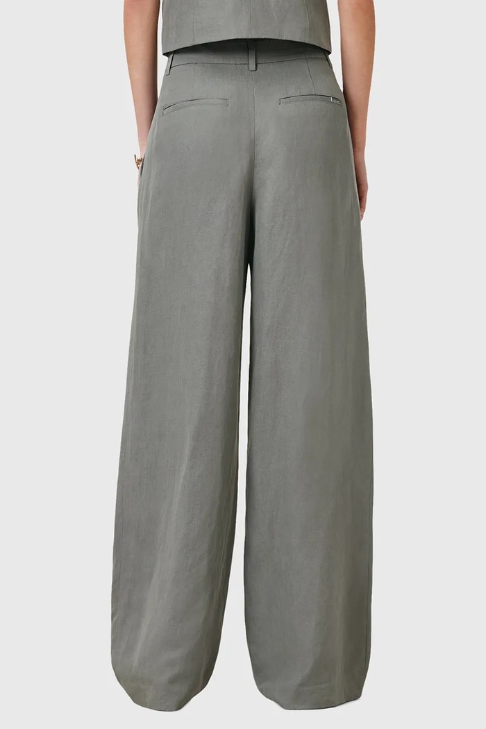 Nohavice AllSaints AVERIE W045QC sivá