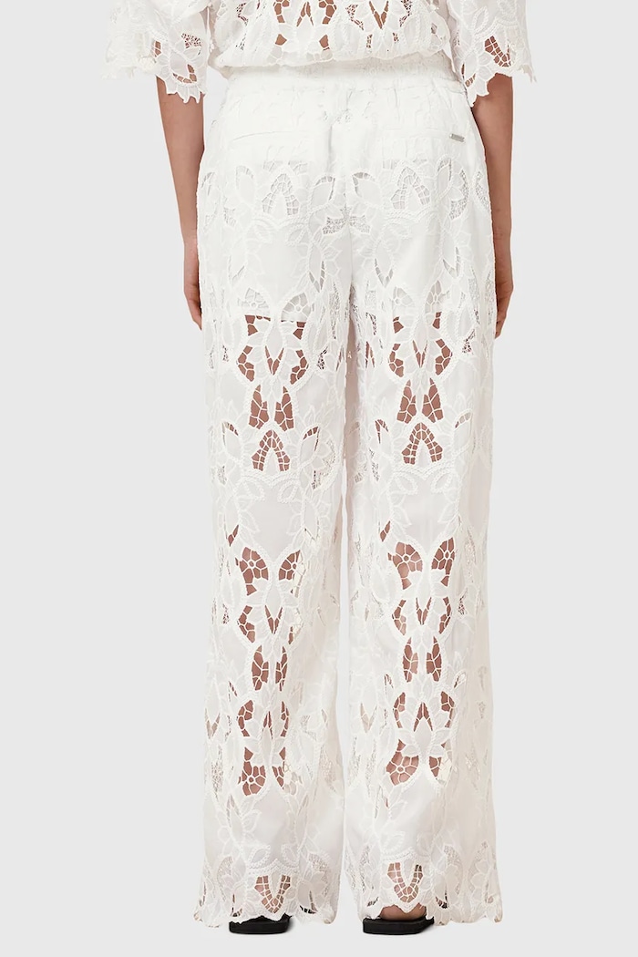 Παντελόνι AllSaints CHARLI W080TC λευκό