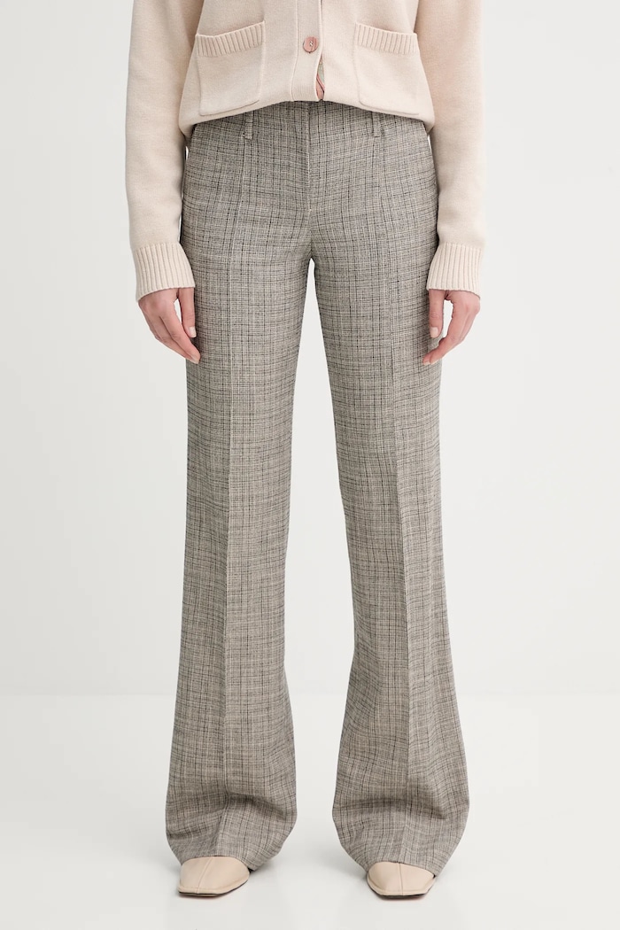 PS Paul Smith spodnie z dodatkiem wełny wzorzyste beżowy W2R.358T.T31313