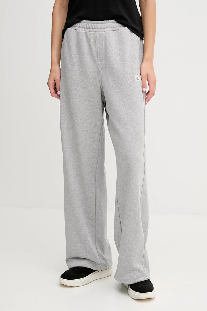 Calvin Klein Jeans spodnie dresowe z elastanem szary LV047C249G