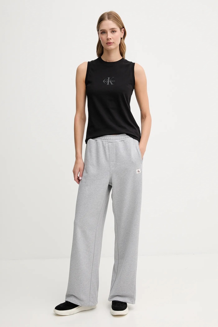 Calvin Klein Jeans spodnie dresowe LV047C249G szary AW25