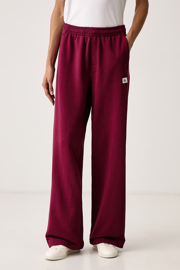 Calvin Klein Jeans Trenirka ženska z bombažem bordo LV047C249G
