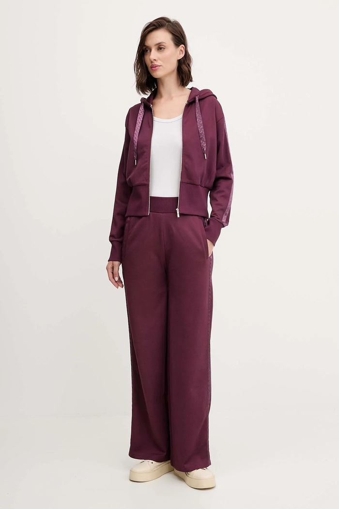 Παντελόνι lounge BOSS Dalessandra 50545655 μωβ AW25