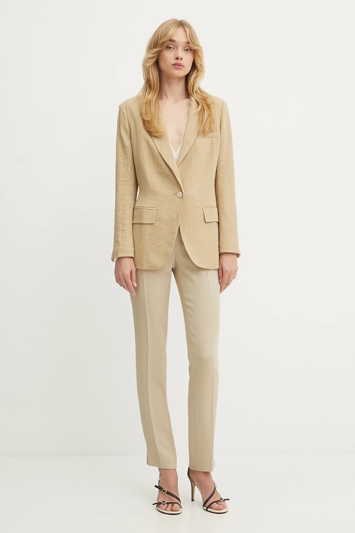 Штани BOSS Tapria 50541990 бежевий AW25