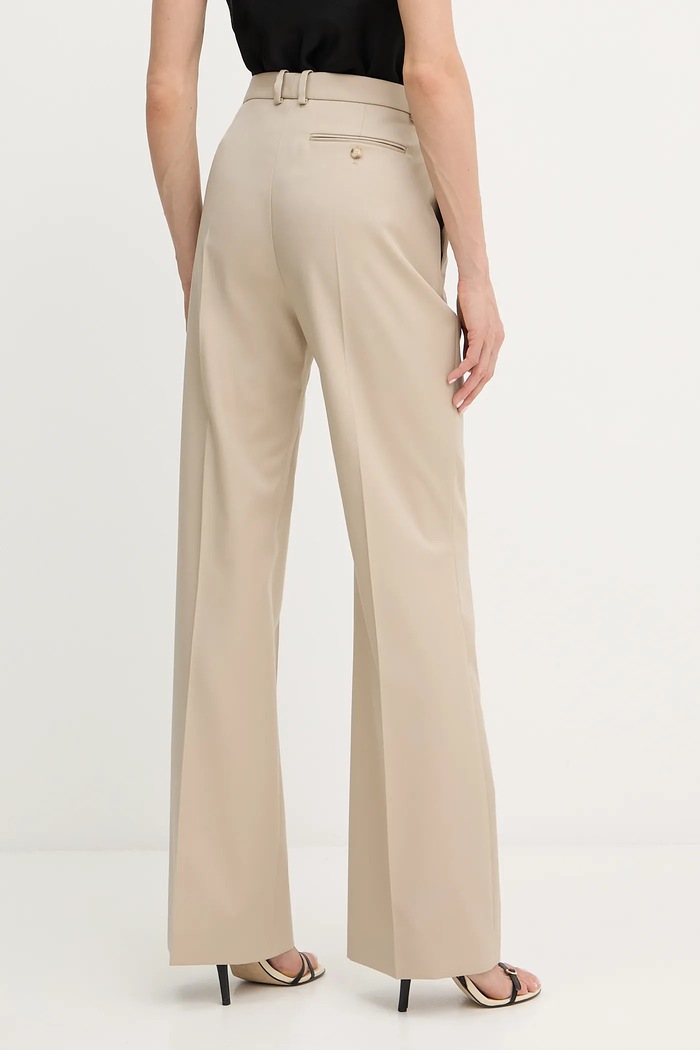 Îmbrăcăminte BOSS pantaloni de lână Talimia 50543311 bej