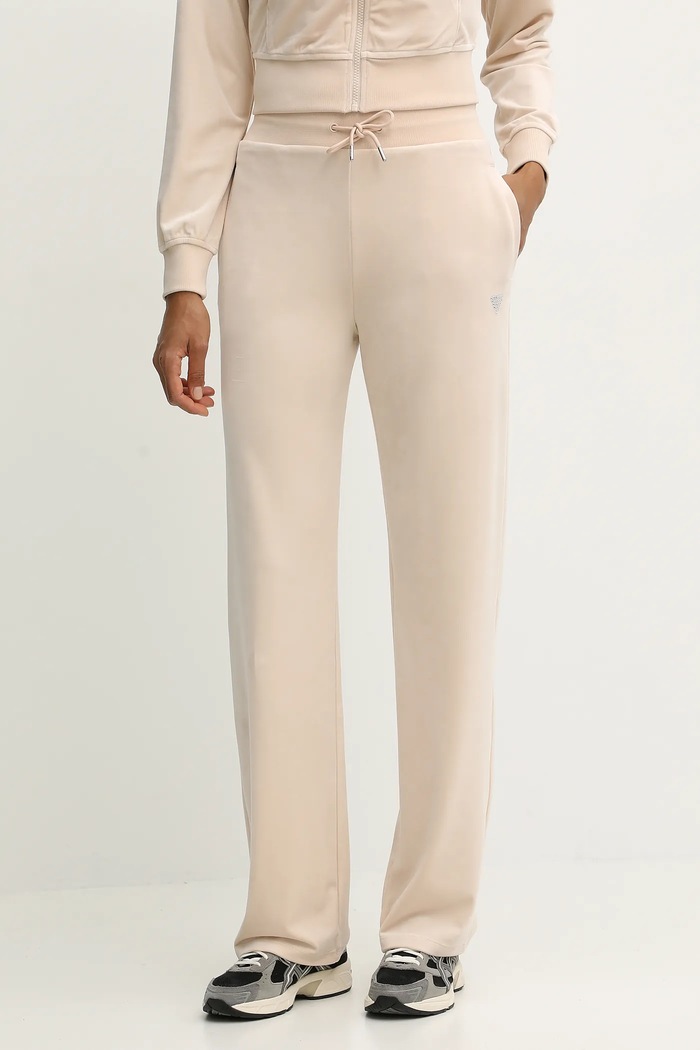 Guess pantaloni de trening COUTURE bej V3BB26.K0232