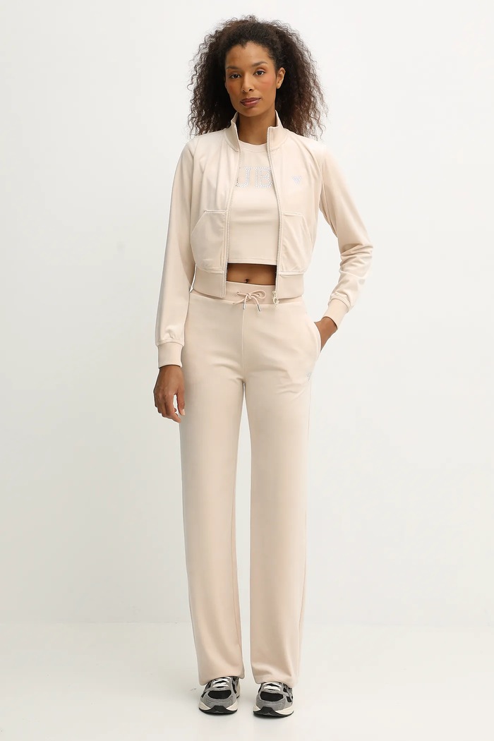 Guess pantaloni de trening COUTURE V3BB26.K0232 bej SS26