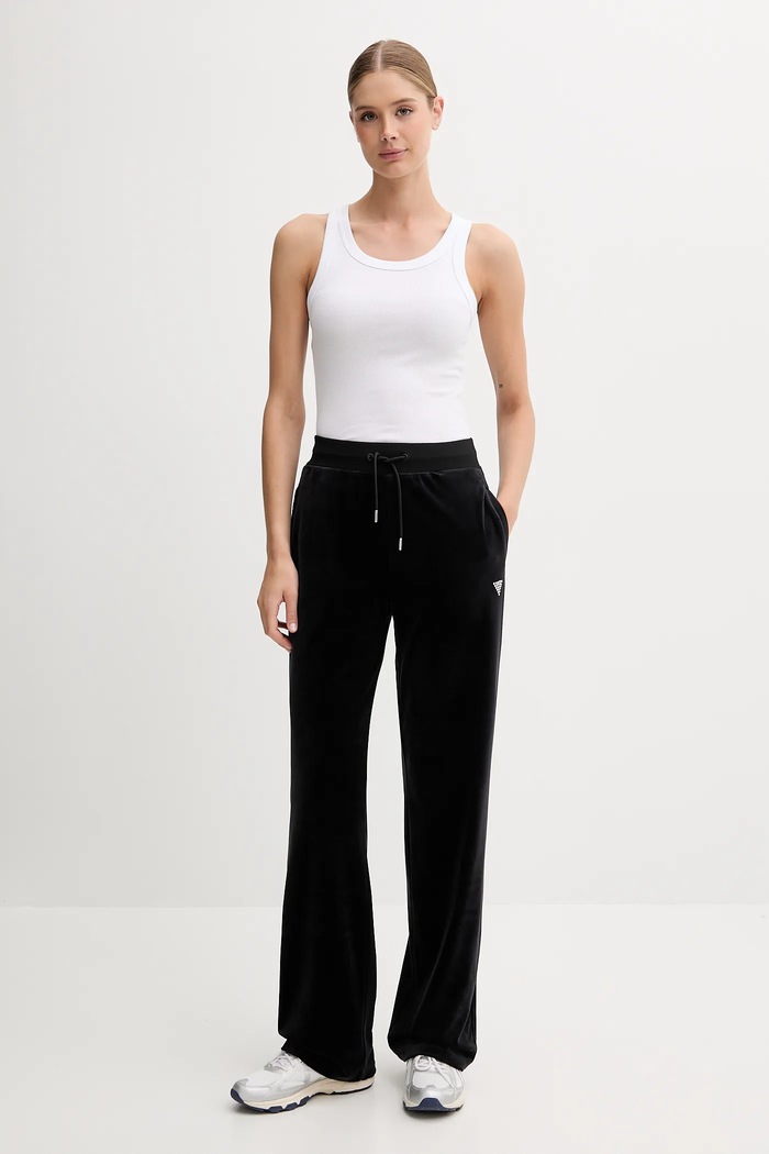 Guess pantaloni tuta COUTURE nero V3BB26.K0232