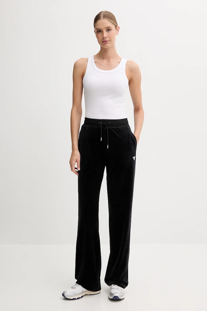 Guess pantaloni tuta COUTURE nero V3BB26.K0232