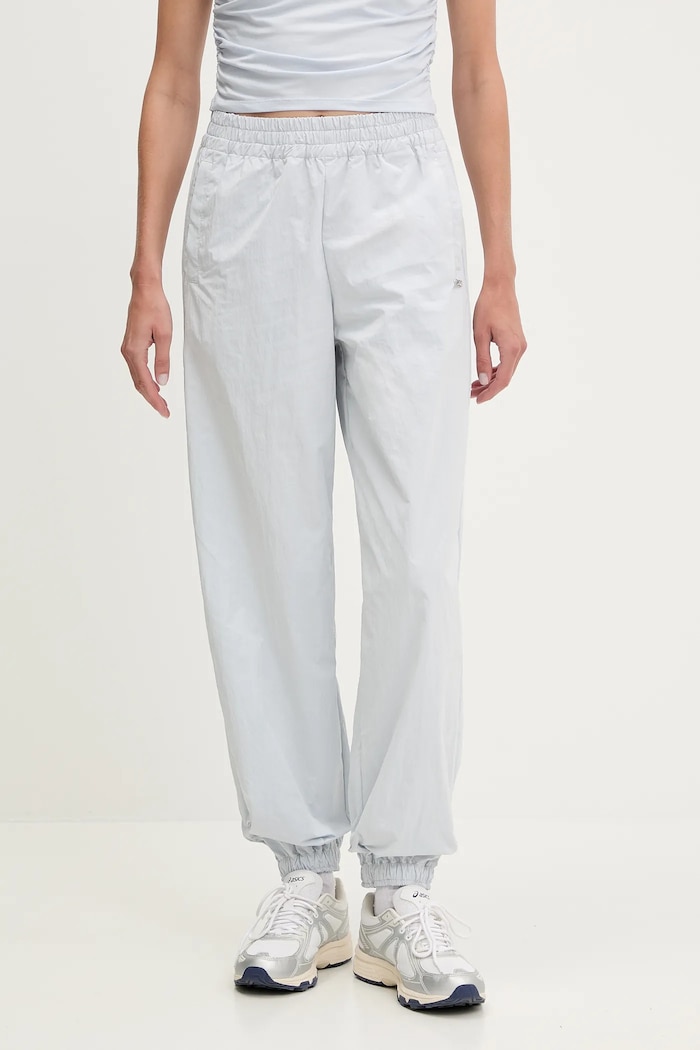 Guess spodnie dresowe NINA tkanina niebieski V5YB00.WHCH2