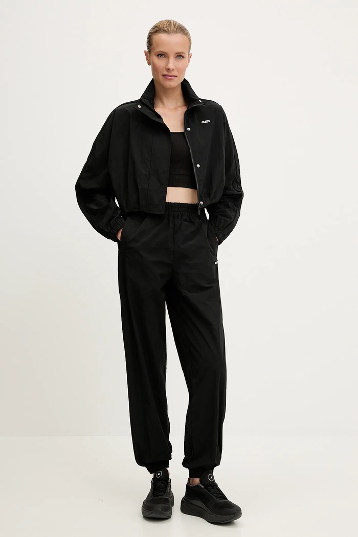 Guess pantaloni de trening NINA V5YB00.WHCH2 negru AW25