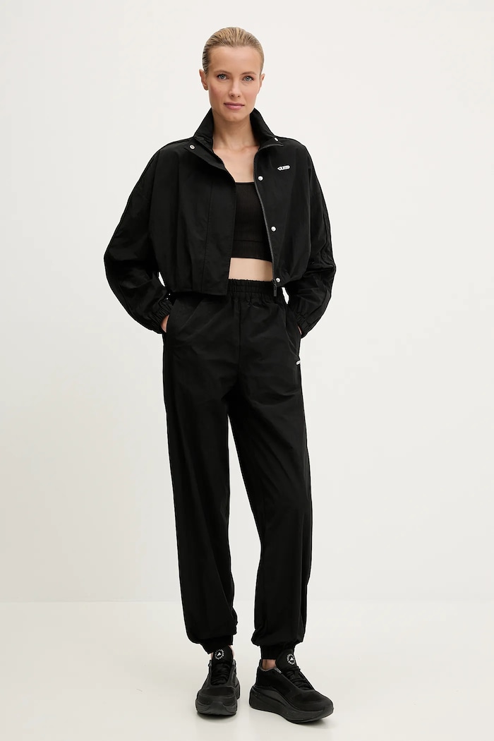 Guess pantaloni de trening NINA V5YB00.WHCH2 negru AW25