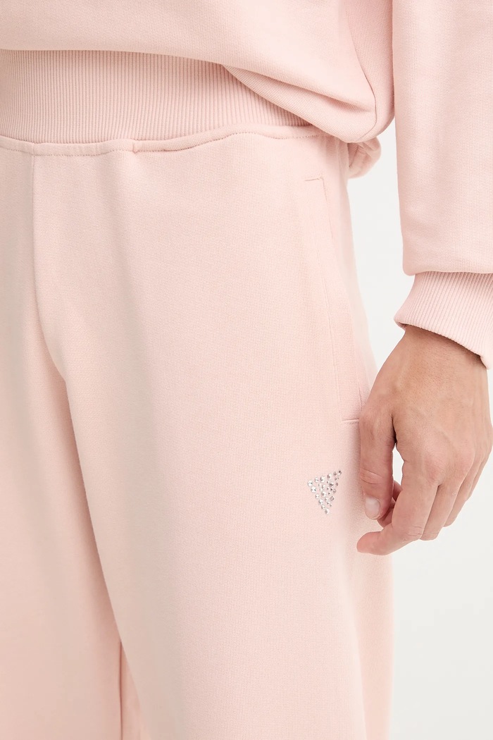 Guess pantaloni de trening din bumbac PRIMULA portocaliu V5YB17.KCRP0
