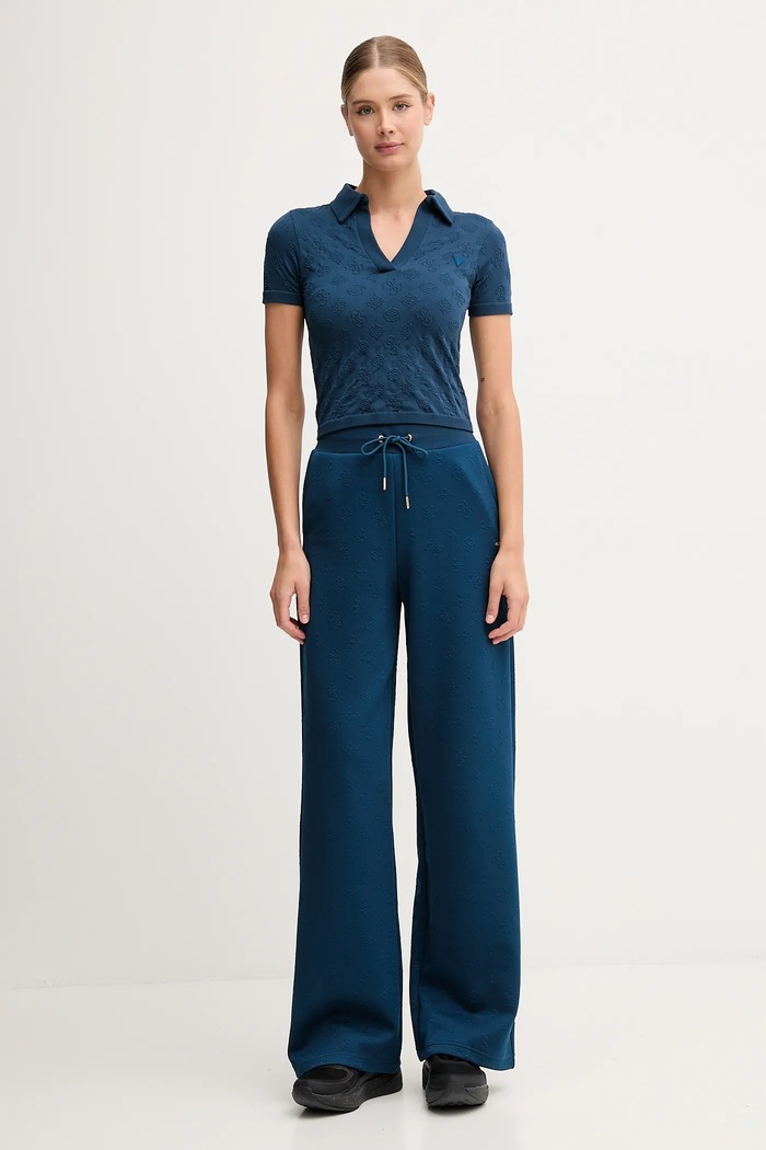 Guess Παντελόνι φόρμας Guess PEONY V5YB19.KBSL2 μπλε AW25