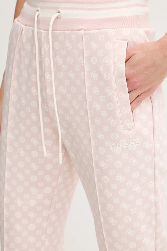 Guess spodnie dresowe NEW AGGIE różowy V5YB20.KB212